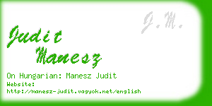 judit manesz business card